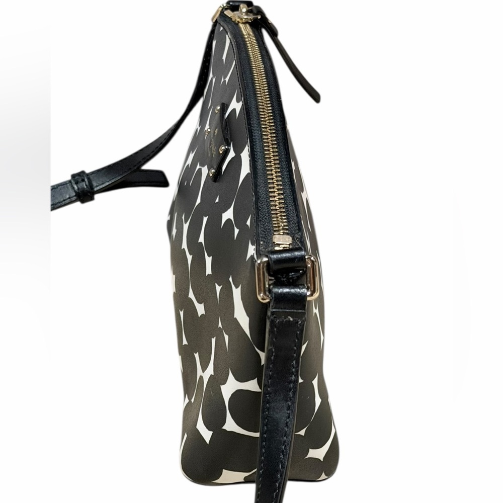 Kate Spade Black White Polka Dot Grove Street Millie Crossbody - Picture 3 of 10